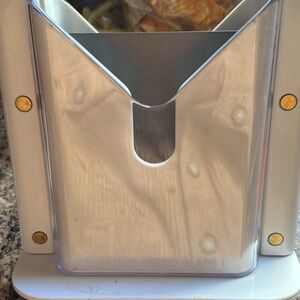 White and Silver Knife Holder